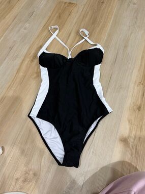 Black & White One-Piece Swimsuit